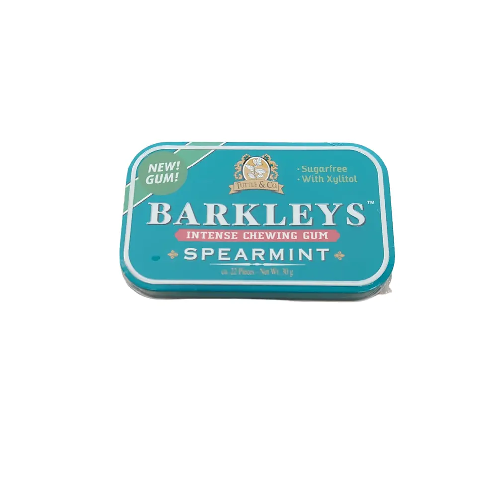 BARKLEYS CHEWING GUM-SPEARMINT 30GRS