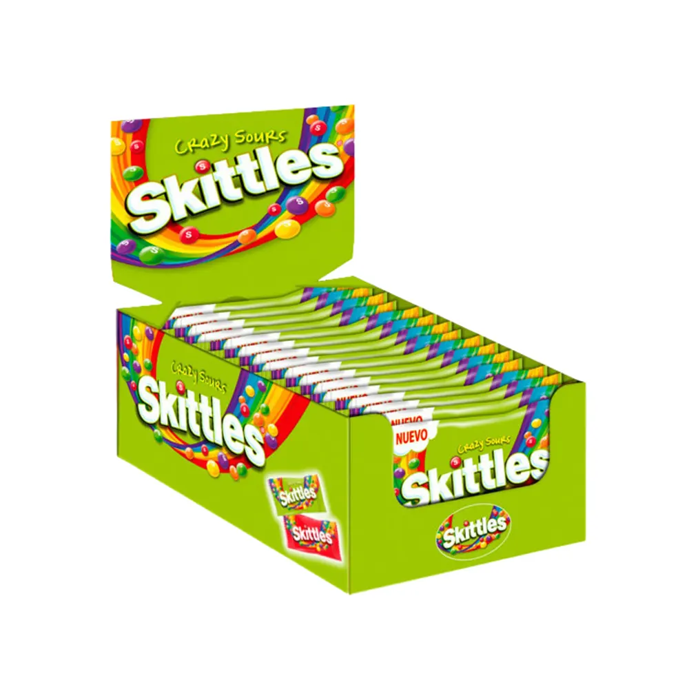 SKITTLES CRAZY SOURS BAG 36X45G - Imagen 2