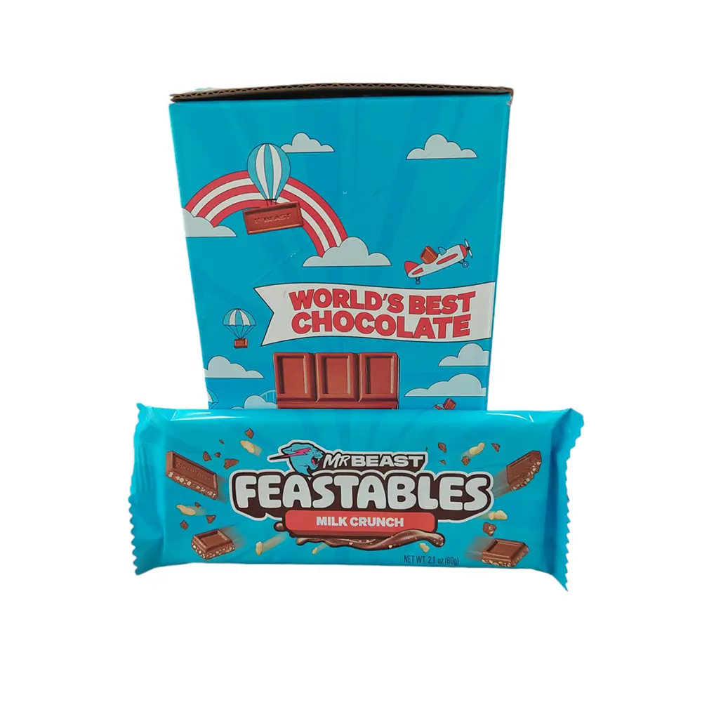 MR. BEAST FEASTABLES MILK CRUNCH CHOCOLATE BAR 60G