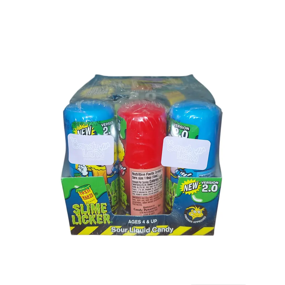 TOXIC WASTE SLIME LICKER BLUE RAZZ & STRAW 270ML - Imagen 4