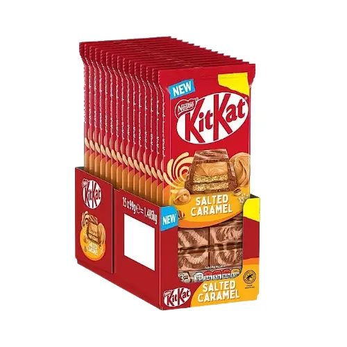 KITKAT SALTED CARAMEL CHOCOLATE SHARING BLOCK PMP 15x 99G