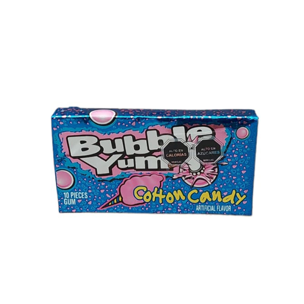 BUBBLE YUM COTTON CANDY 10PIECES 2.8OZ - Imagen 4