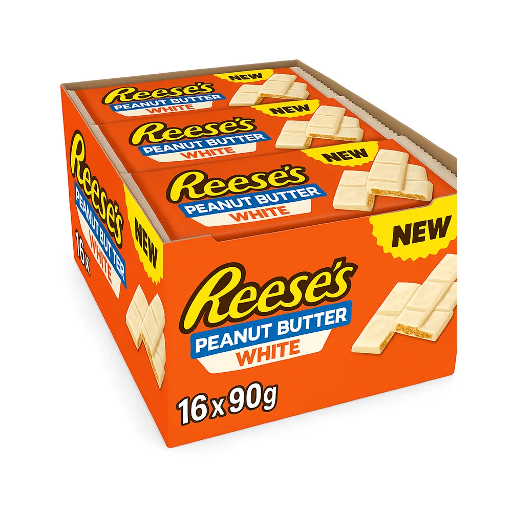 REESE'S PEANUT BUTTER WHITE BAR 16X90G - Imagen 3
