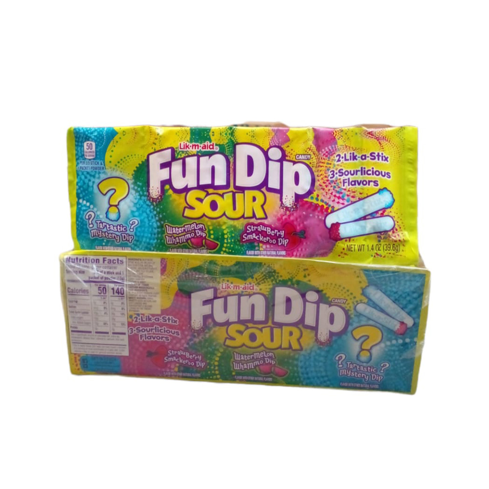 FUN DIP 3 FLAVORS SOUR PACK 1.4OZ