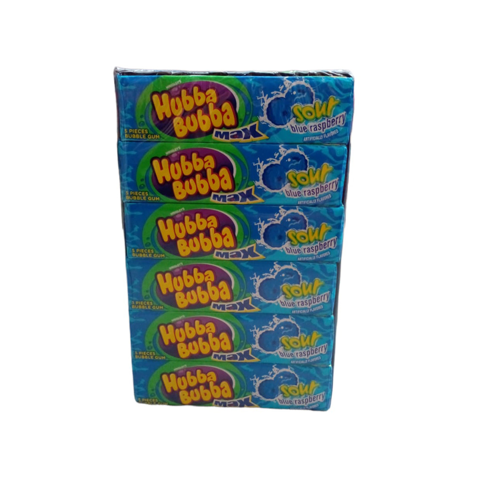 HUBBA BUBBA MAX SOUR BLUE RASPBERRY 5 PIECES - Imagen 2