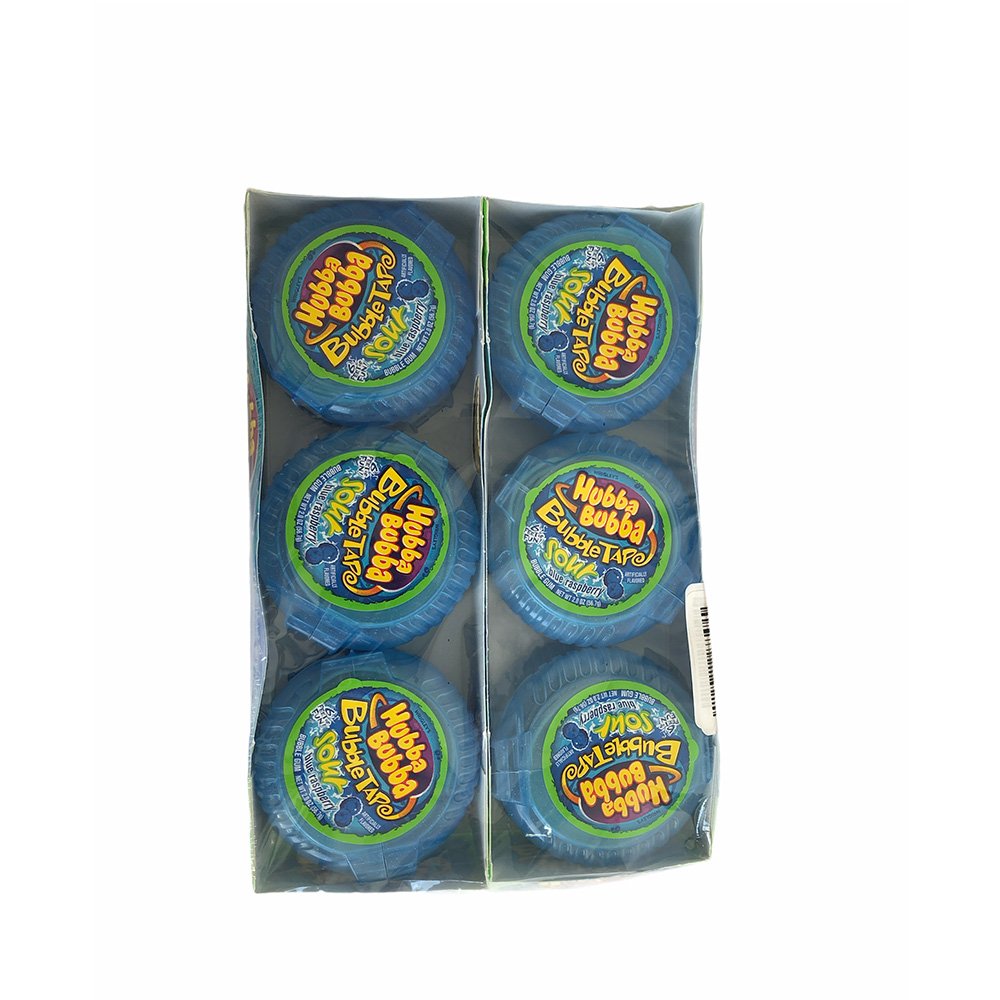 HUBBA BUBBA BUBBLE TAPE SOUR BLUE RASPBERRY 2OZ