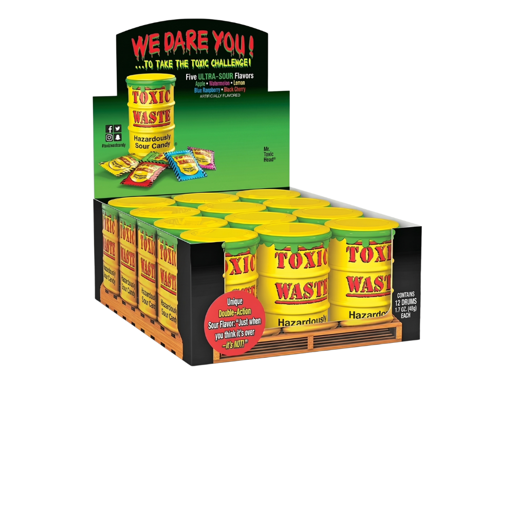 TOXIC WASTE SOUR CANDY 1.7OZ