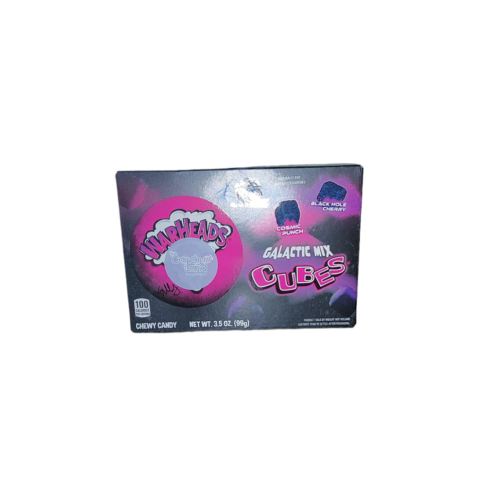 WARHEADS GALACTIC MIX CUBES 3.5OZ - Imagen 2