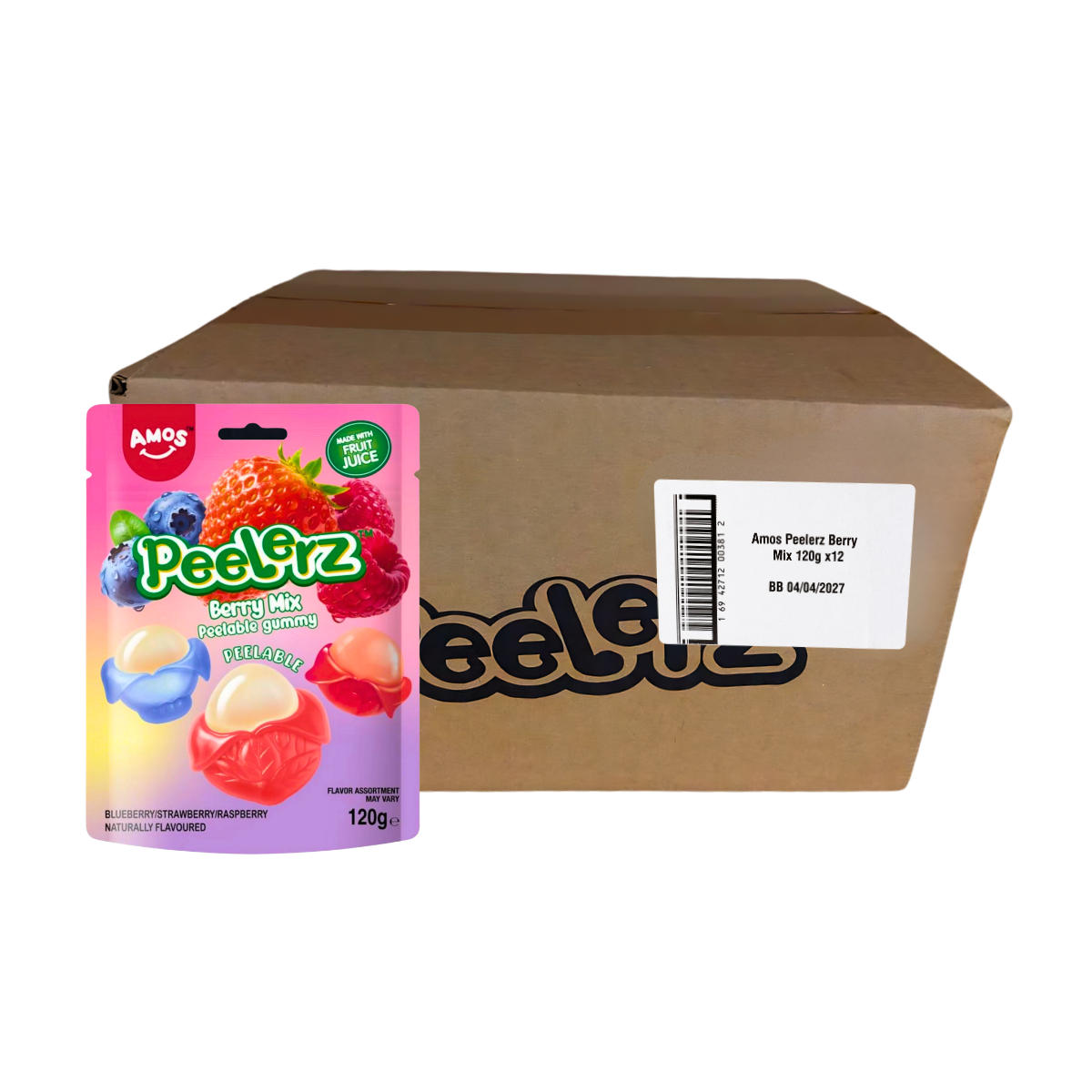 AMOS PEELERZ BERRY MIX 12 x 120g