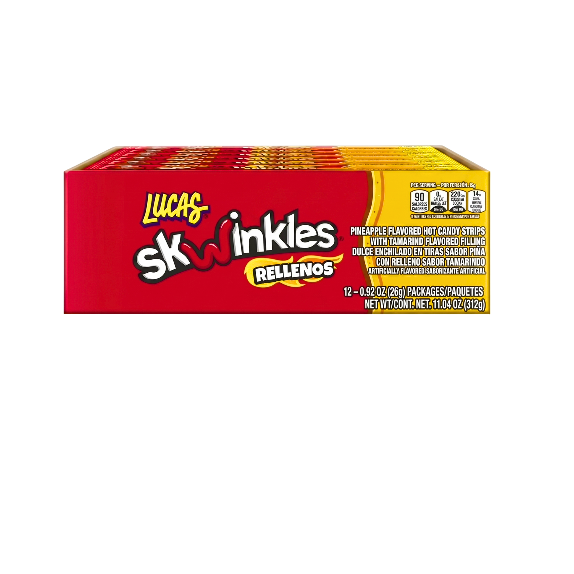 LUCAS SKWINKLES RELLENOS PINEAPPLE- TAMARIND 12x26g - Imagen 3